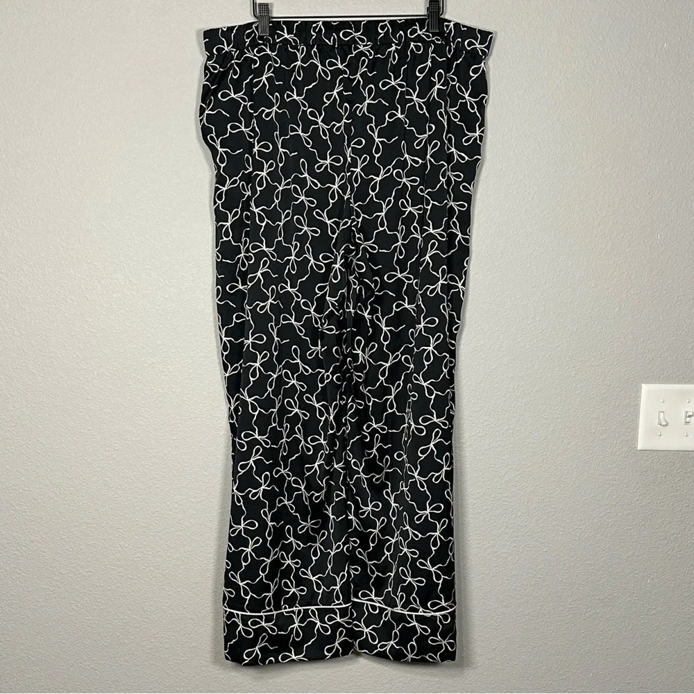 Abercrombie & Fitch Bow Satin Sleep Pants - Size XL